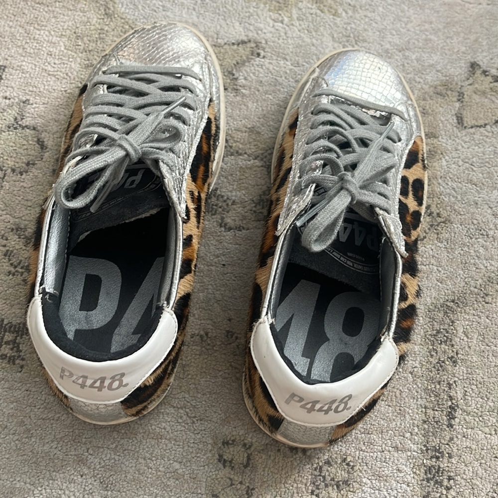 P448 John Calf Hair embellished low-top sneakers - Picture 6 of 12